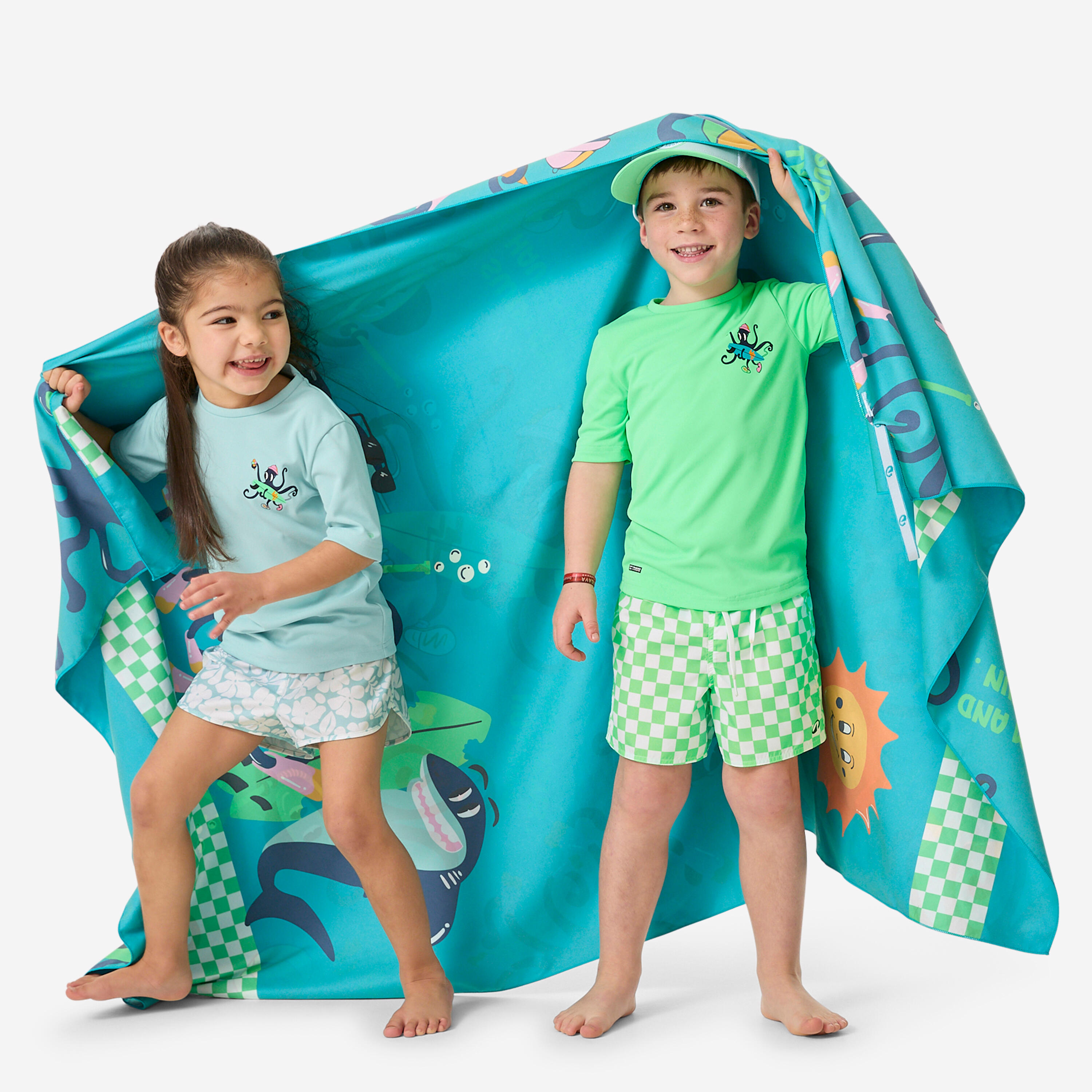 Serviette de bain en microfibre taille G avec imprimé, 80 × 130 cm 8/8