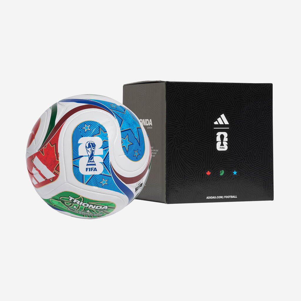 PELOTA MUNDIAL 2026 ADIDAS TRIONDA OFICIAL TALLA 5 + CAJA DE REGALO