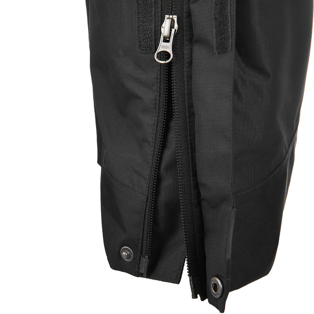 Regenhose Bergwandern MH500 wasserdicht Herren schwarz