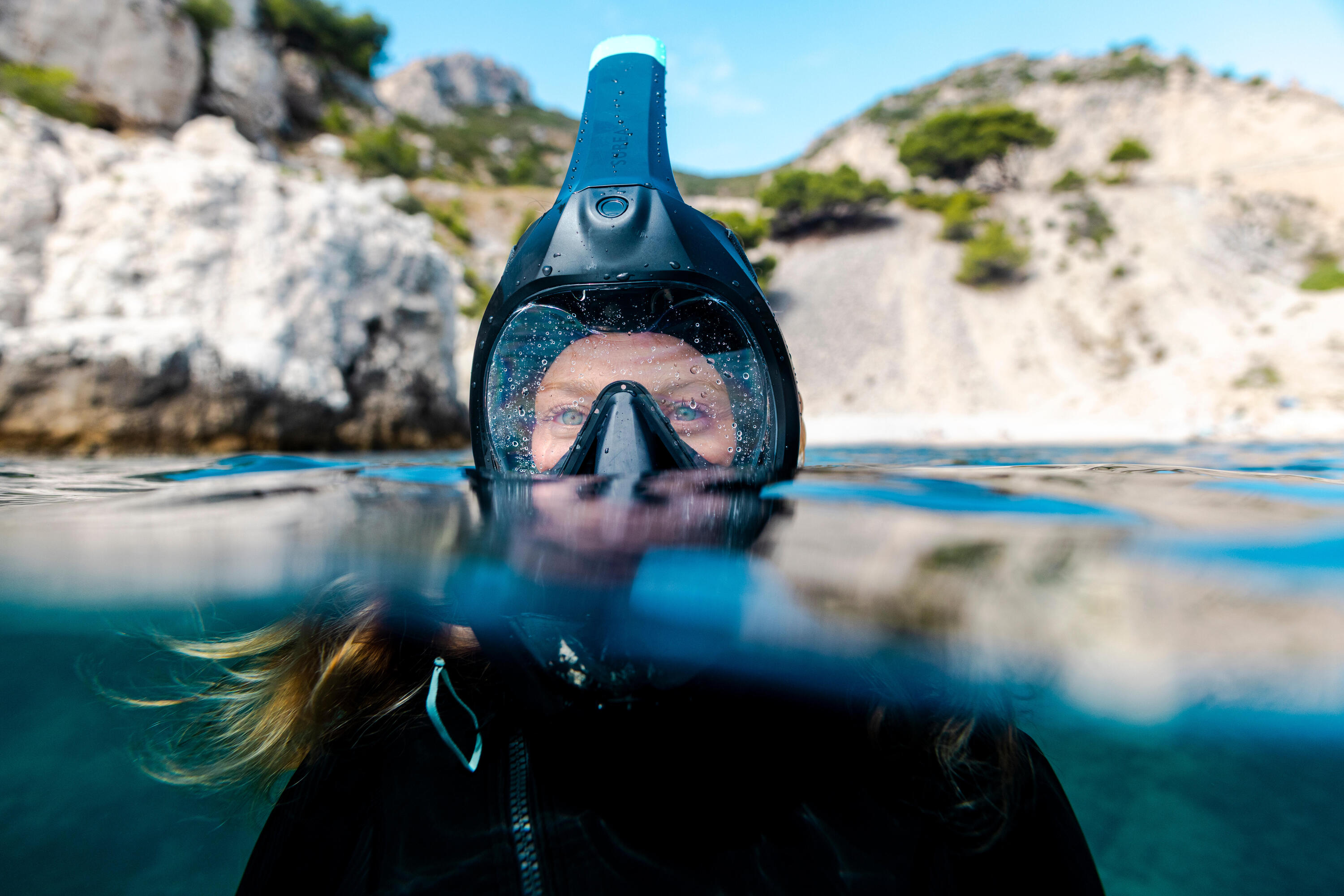 Masque snorkeling immersion Easybreath 900, noir 15/20