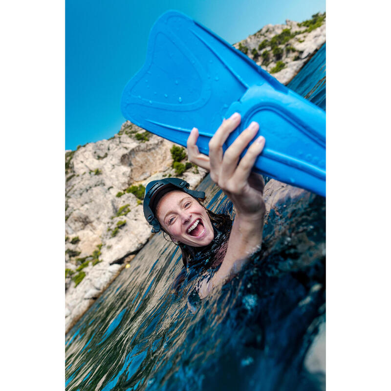 Labe de înot scurte scufundări și snorkeling FF 100 Albastru
