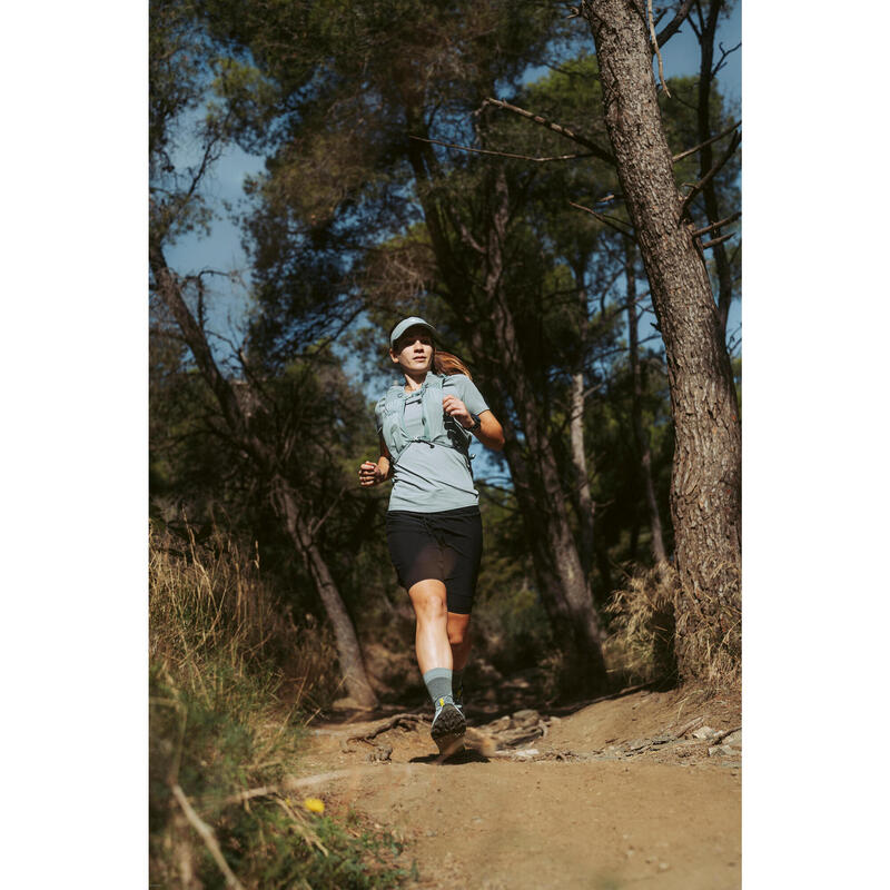 Încălțăminte de alergare trail, Kiprun Kipsummit verde damă