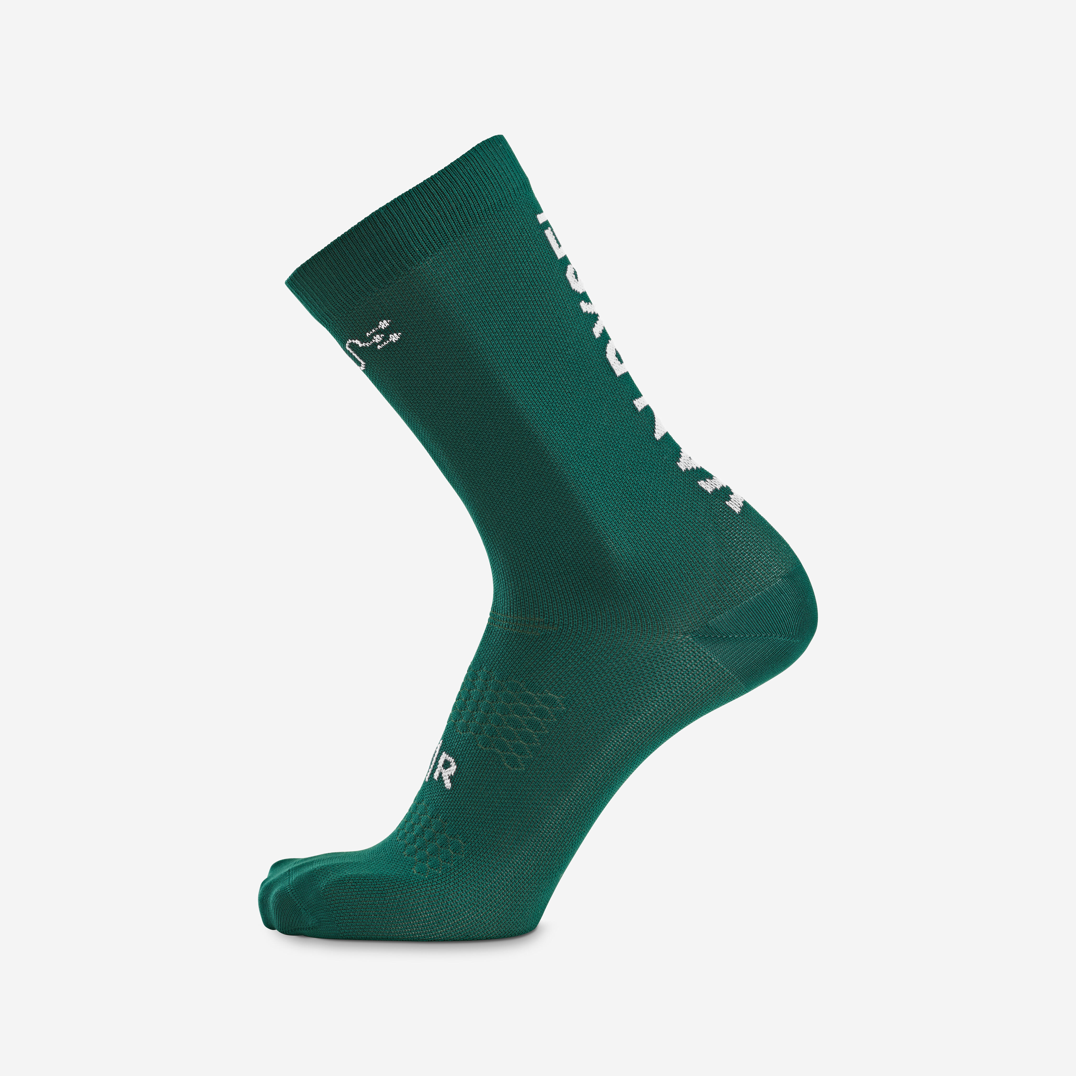 Decathlon UK VAN RYSEL Cycling Socks - Edr Green | FREE Click & Collect at Stores and Asda. 365 Days return available.