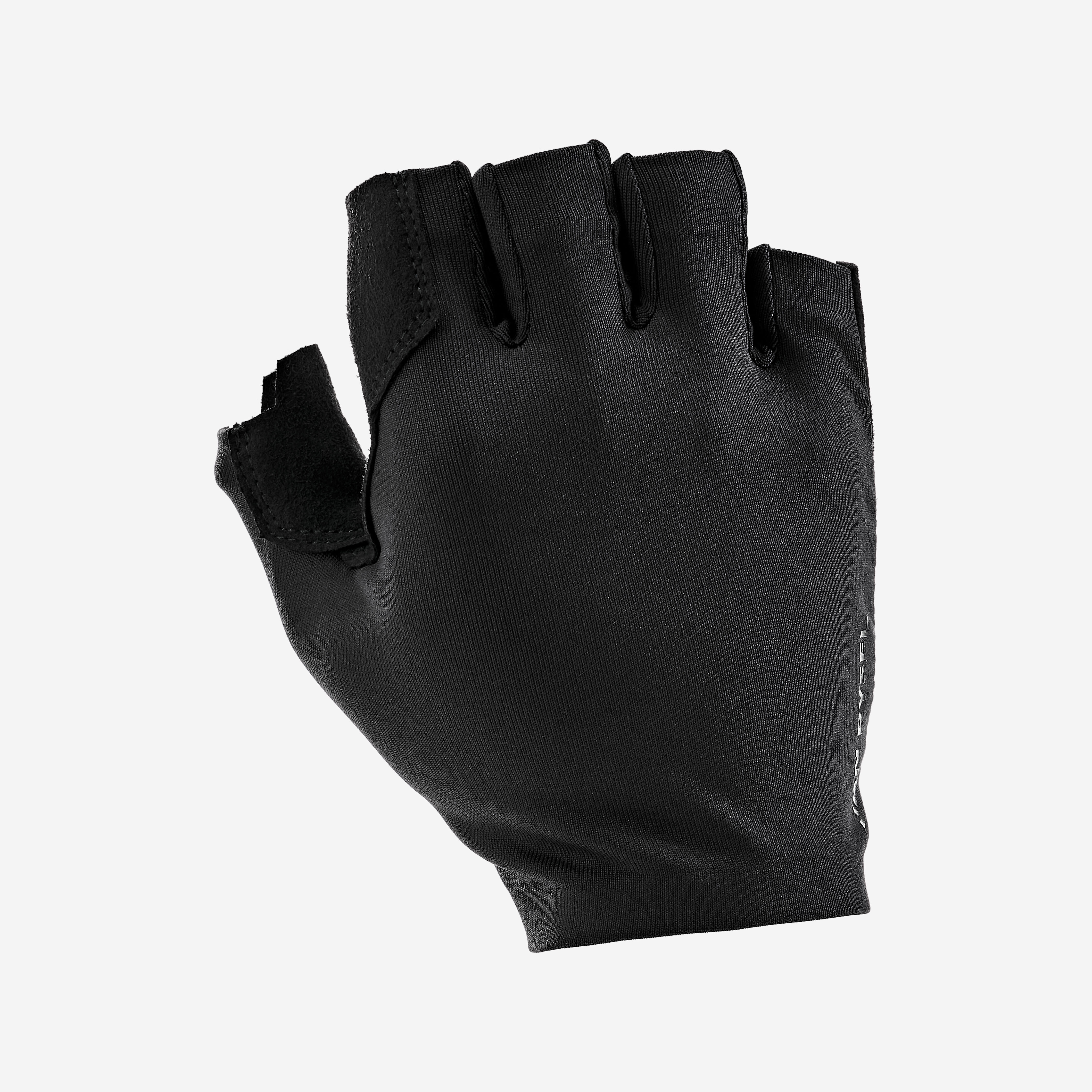 Decathlon UK VAN RYSEL Road 100 Cycling Gloves - Black | FREE Click & Collect at Stores and Asda. 365 Days return available.