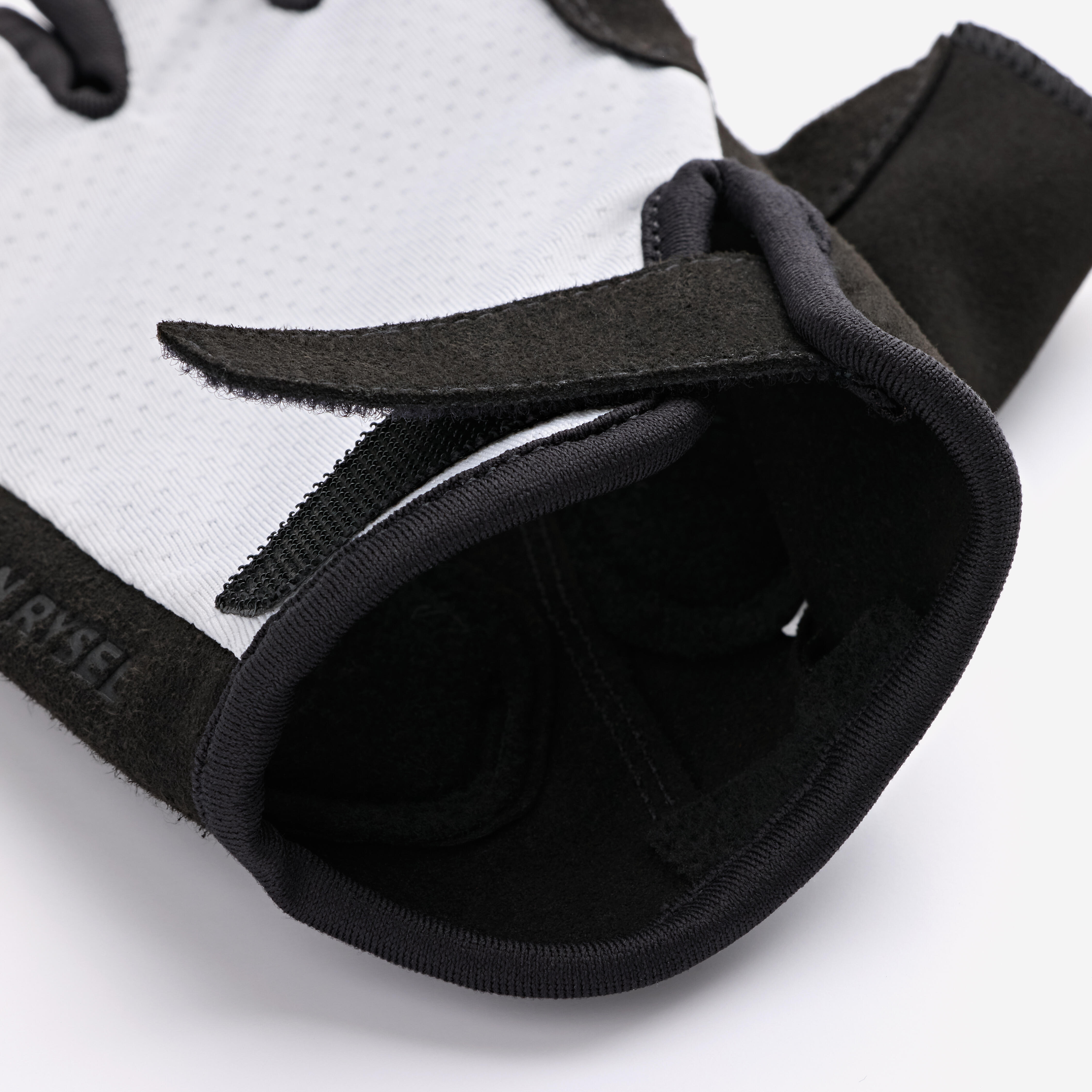 Breathable Anti-Slip Cycling Gloves - 900 White - VAN RYSEL