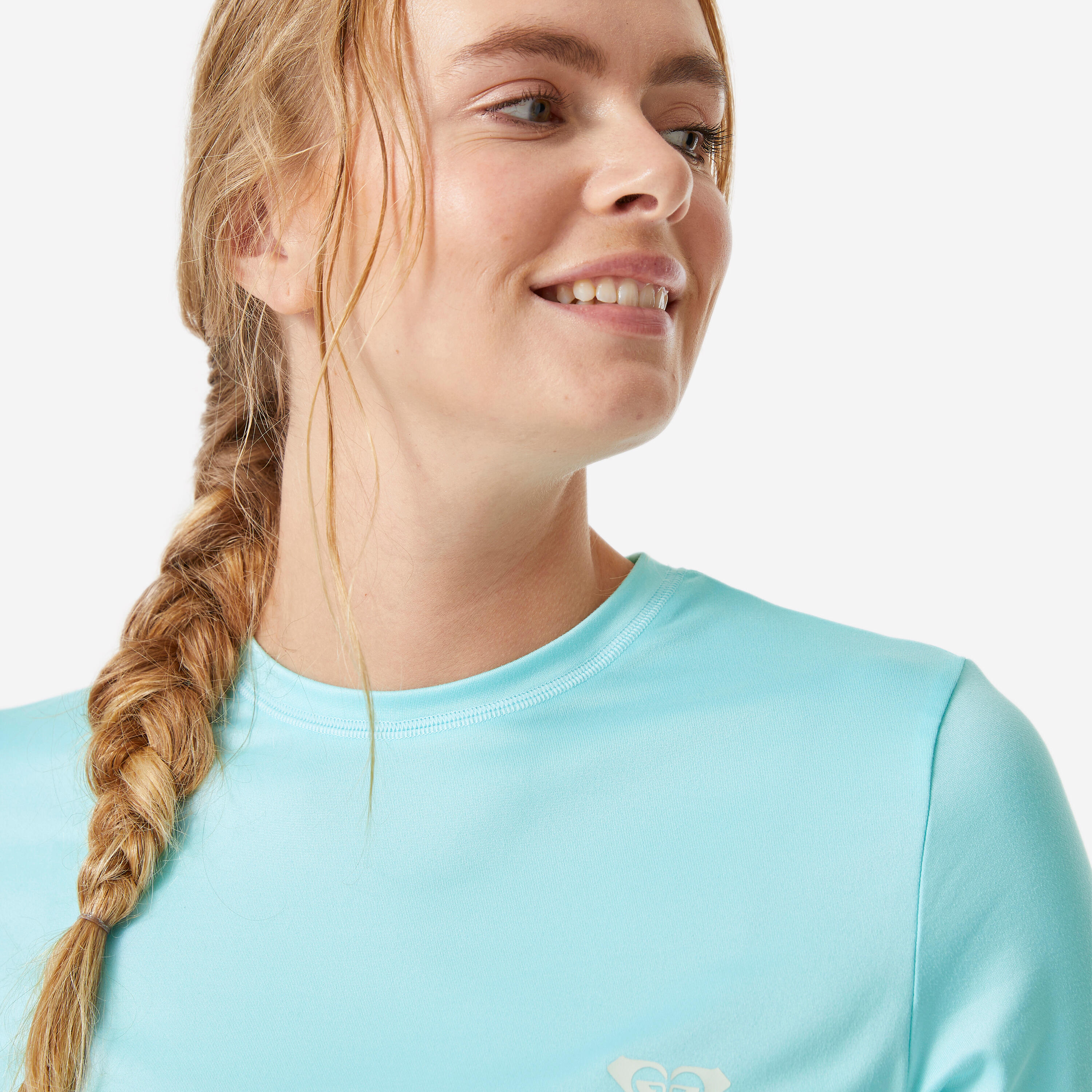 Tee shirt anti uv surf femme, bleu 5/5