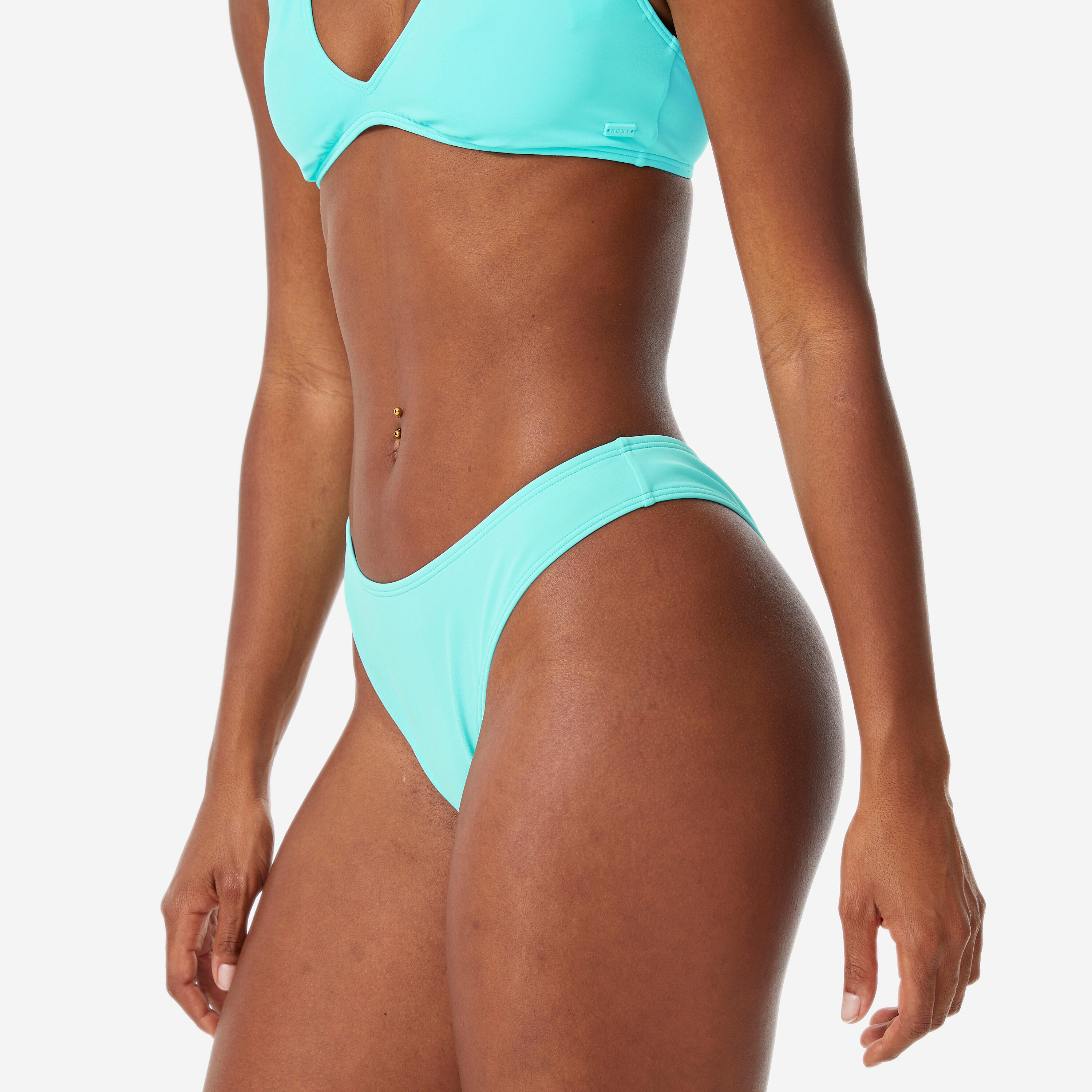 Costume slip surf ROXY HIGH LEG CHEEKY vita alta azzurro 5/8