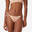 Slip de baie surf cu nod Leopard Sandy Graou Bej Damă