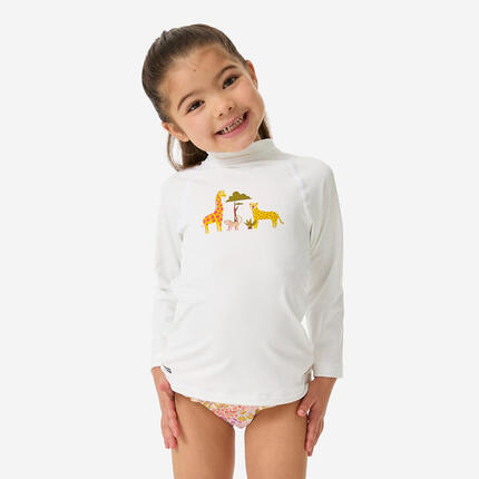 Tee shirt anti Uv manches longues Bébé - Lion jaune