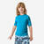Water tee shirt anti uv manche courte junior bleu