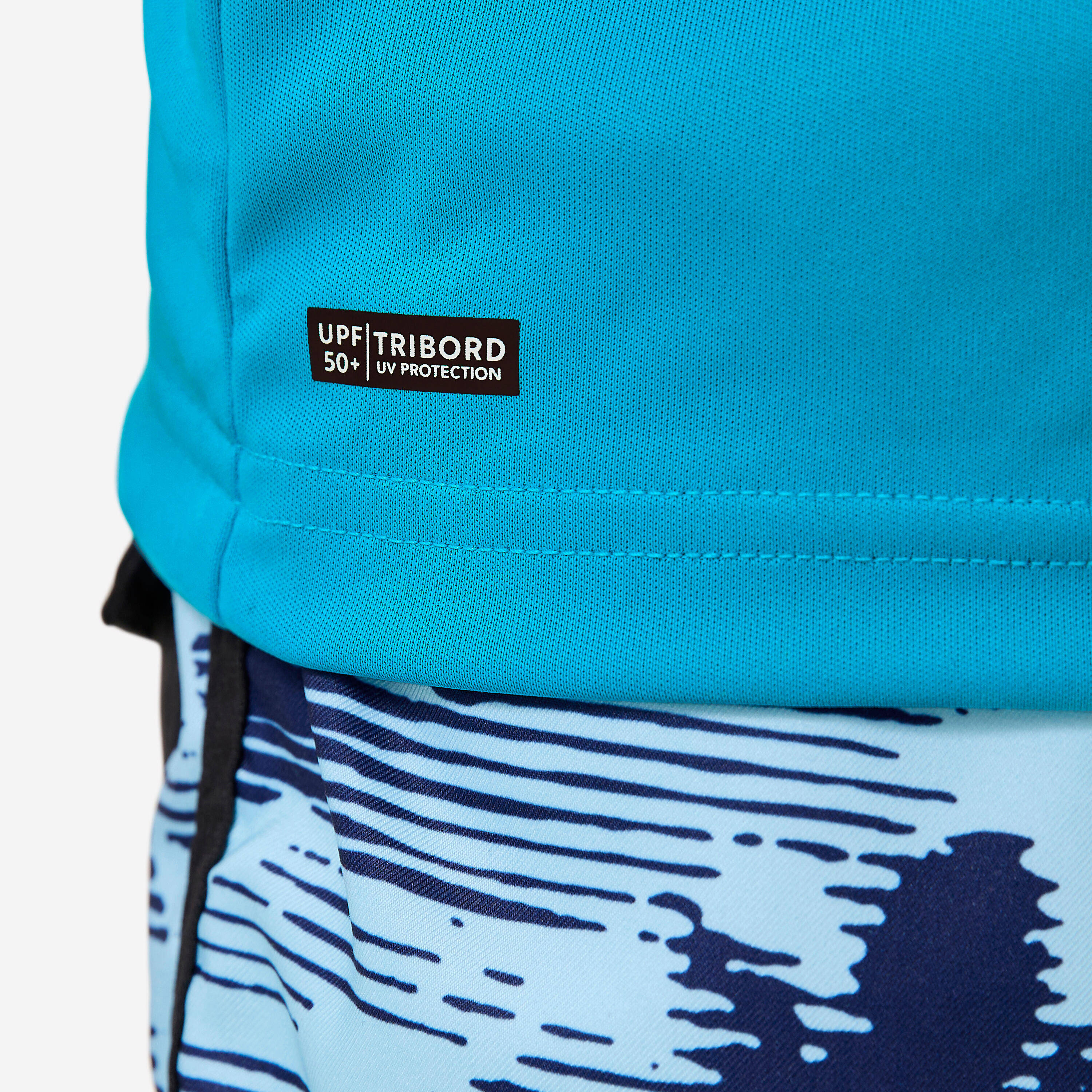 Kids Surfing short-sleeve UV Top - Blue -  4