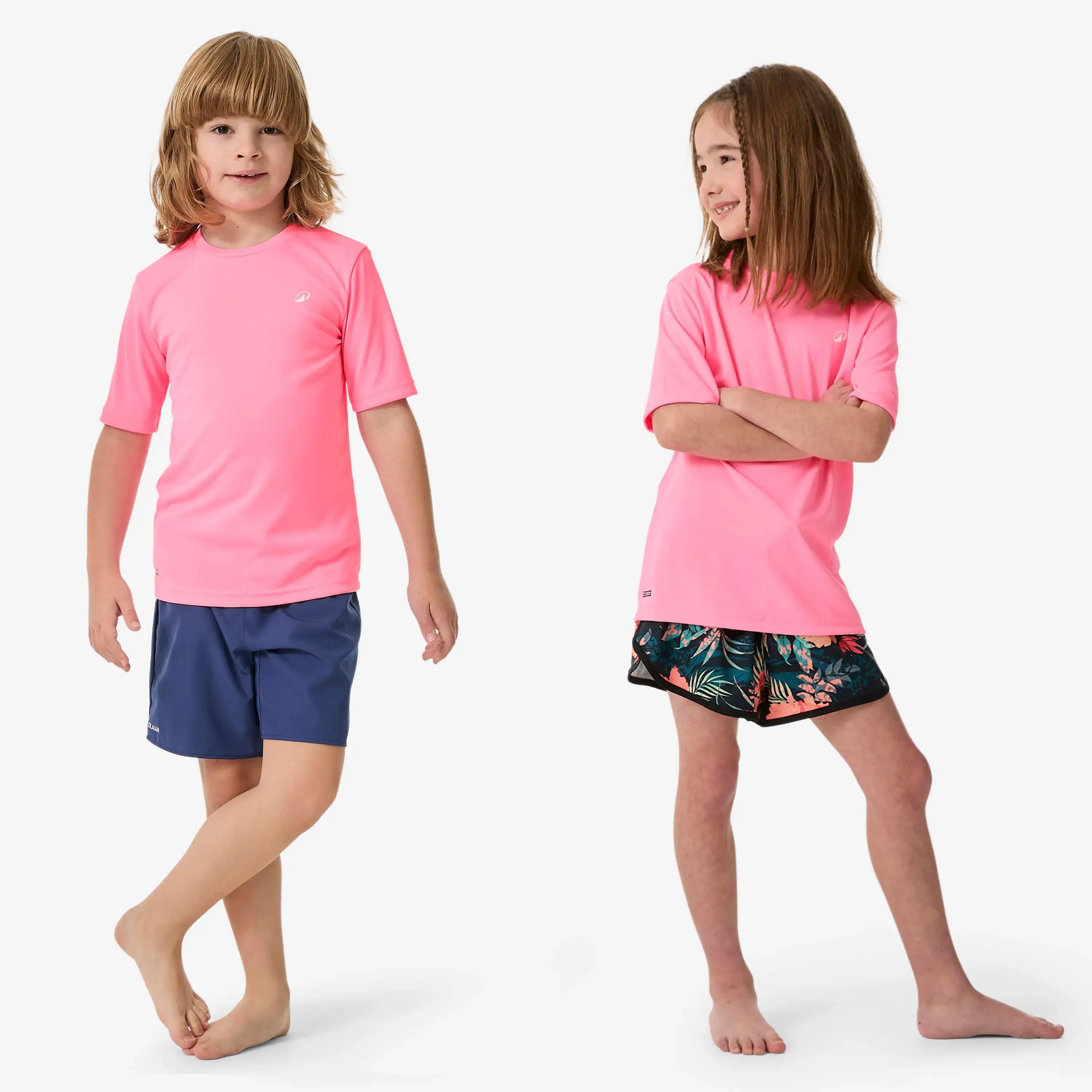 Water tee shirt anti uv enfant rose 9/16