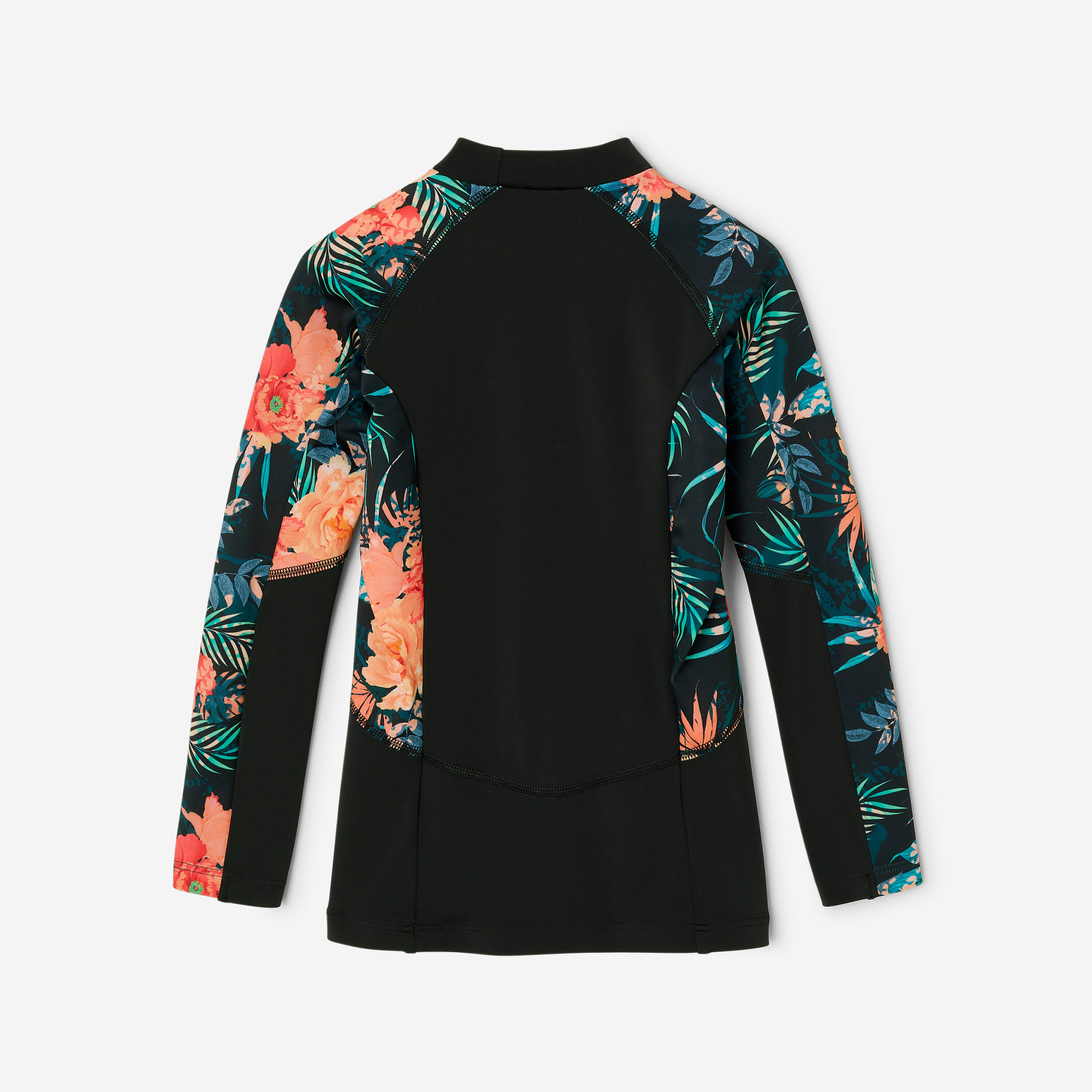 Langarm-UV-Shirt für Mädchen - 500 Shiso Schwarz 5/10