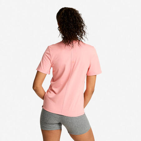 Футболка жіноча з V-подібним вирізом Coolmax рожева