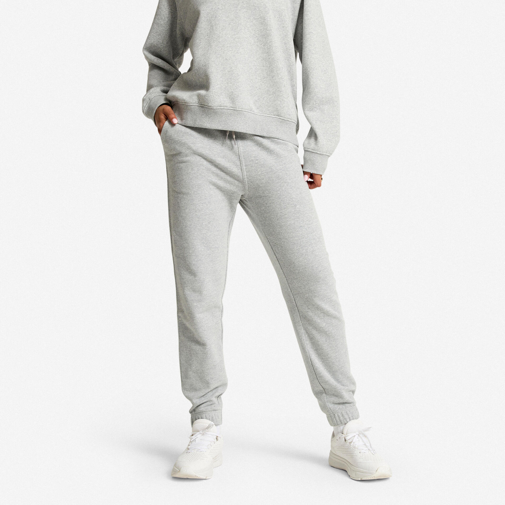 Pantalon de jogging droit en coton femme, gris - Produits - - DOMYOS-Decathlon PRO - Clubs - Entreprises - Collectivités - Associations