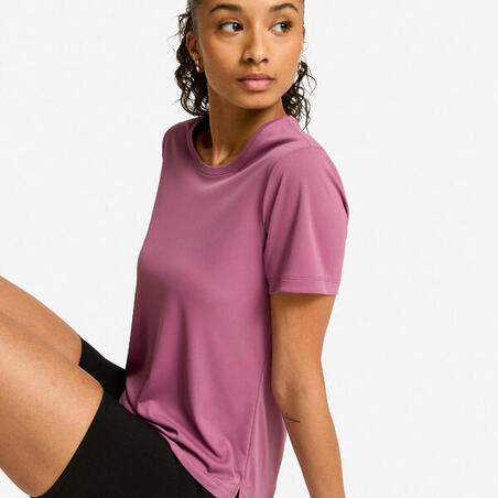 Футболка жіноча для фітнесу фіолетова