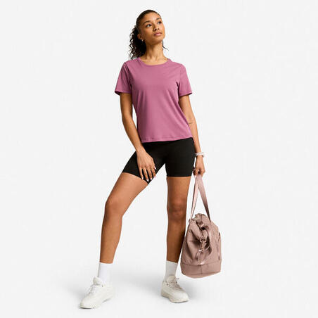 Футболка жіноча для фітнесу фіолетова