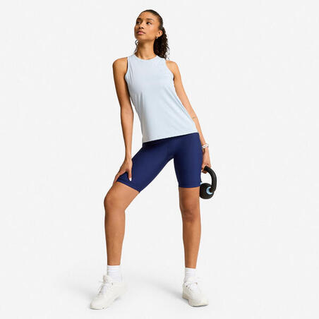 Майка спортивна жіноча прямого крою синя