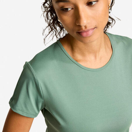 Футболка жіноча для фітнесу зелена