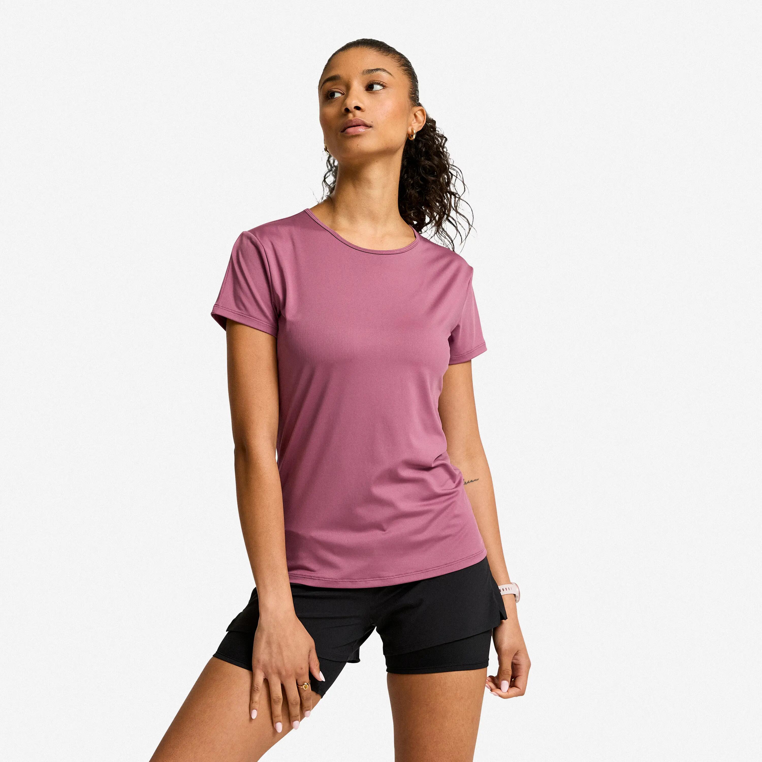 T-Shirt de Fitness Mulher Violeta 8/8