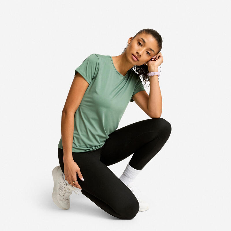 Tricou Fitness Cardio Verde Damă