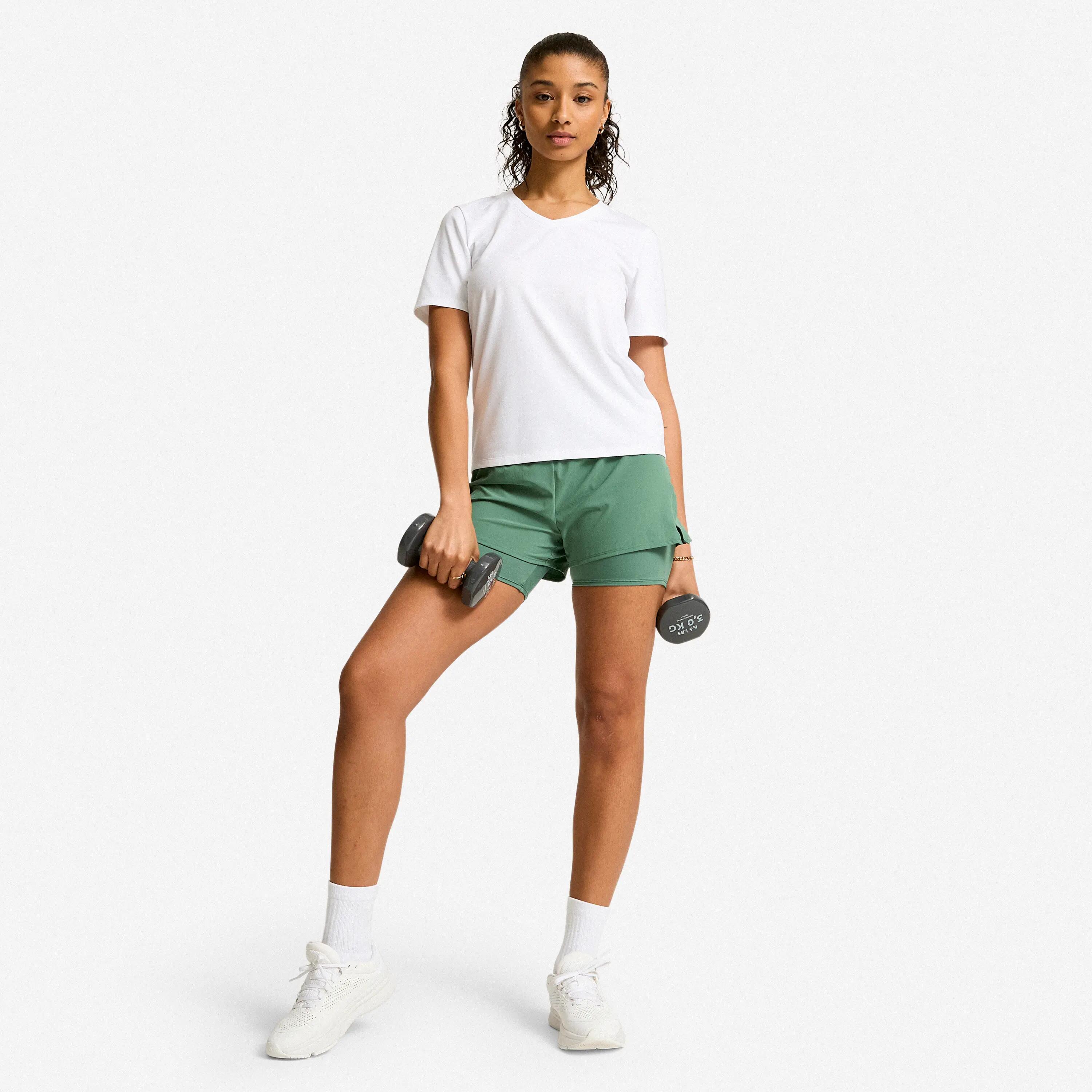 Női fitnesz póló, V-nyakú - Coolmax 8/8