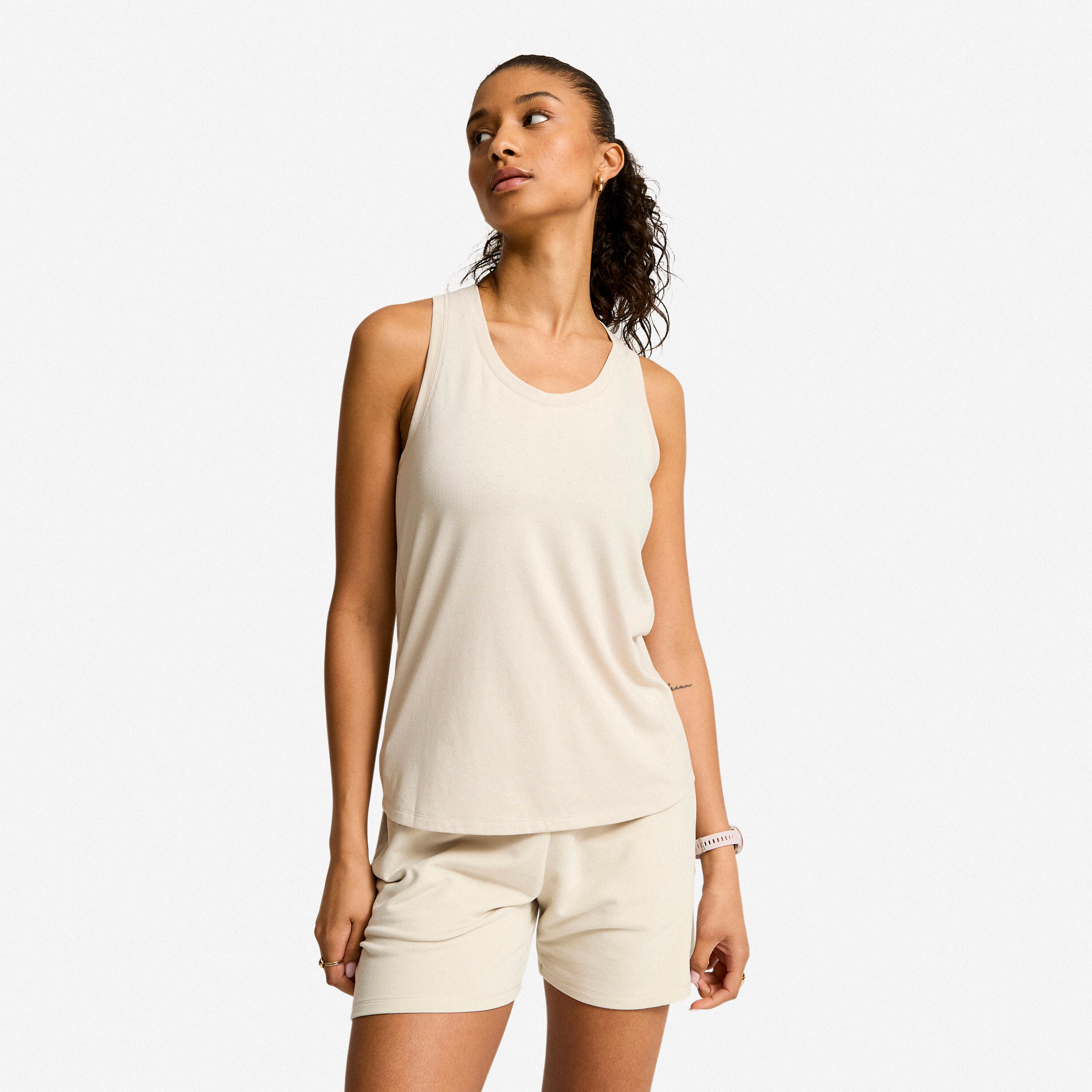 Women's Tank Top Ready 500 - Beige