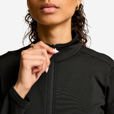 Кофта спортивна жіноча флісова чорна