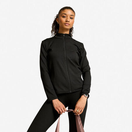 Кофта спортивна жіноча флісова чорна
