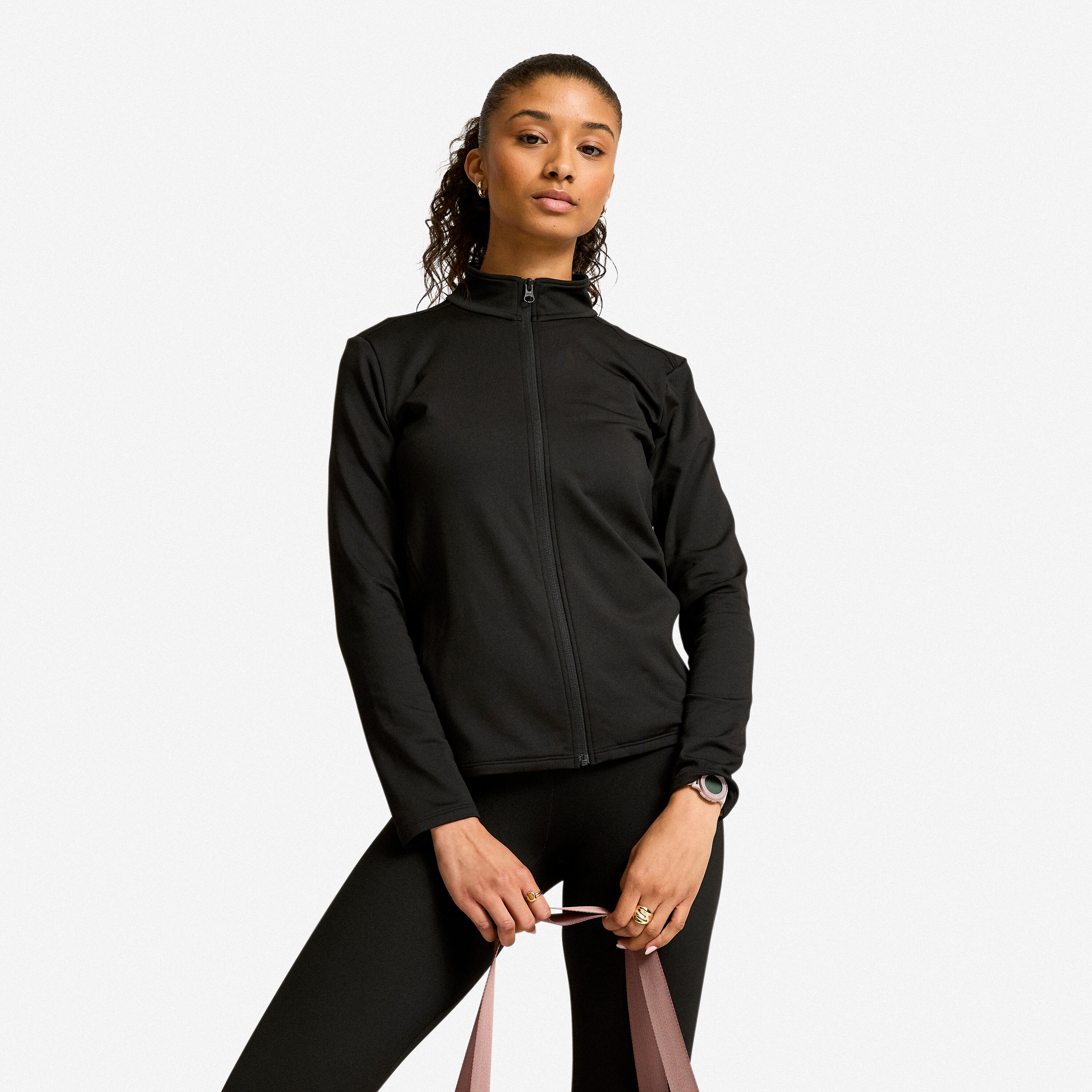 Veste de sport polaire femme, noir 9/14