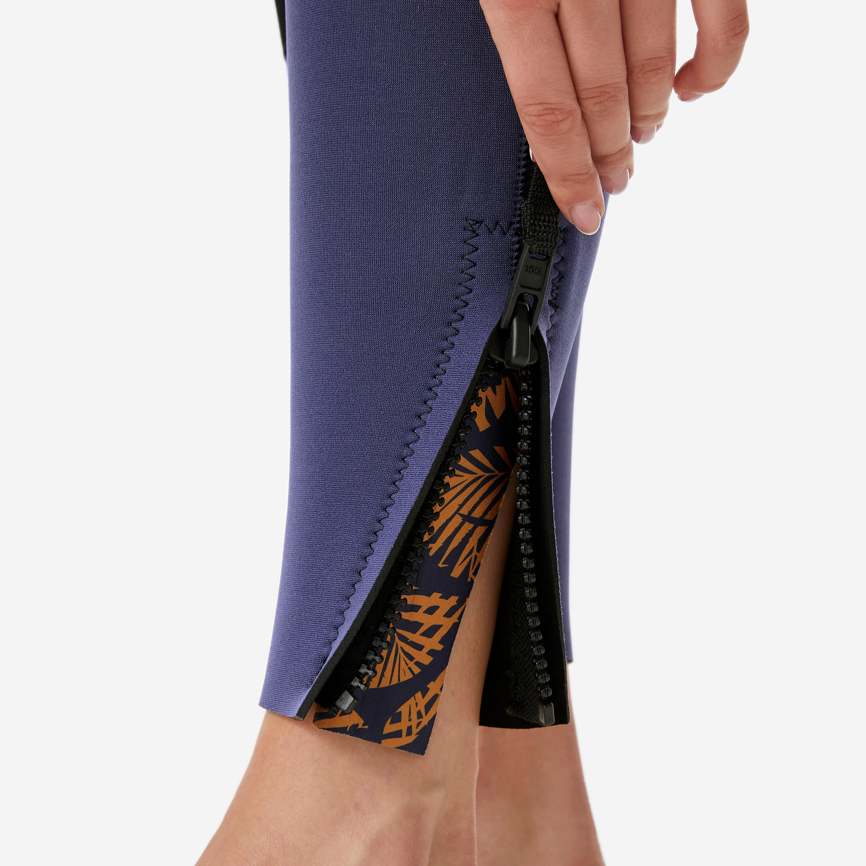 Muta marcia acquatica donna LEAF PALM 3/2 doppia zip 10/10