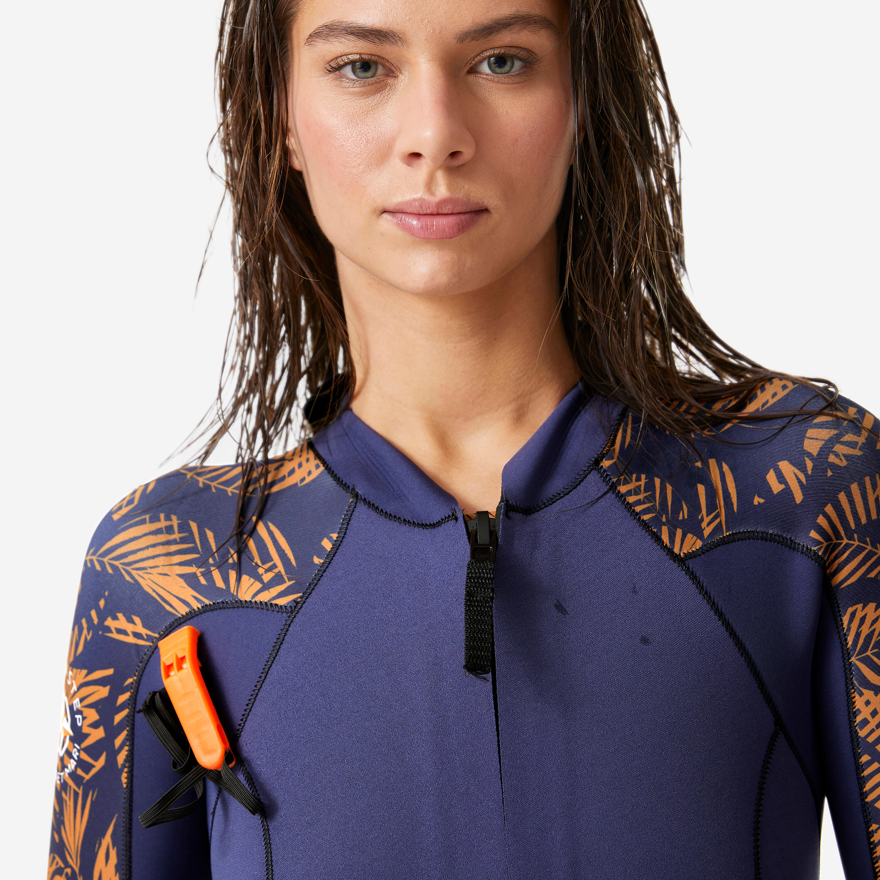 Muta marcia acquatica donna LEAF PALM 3/2 doppia zip 8/10