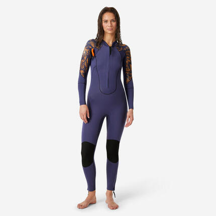 Combinaison néoprène longe-côte intégrale 3/2 double zip Femme - classic