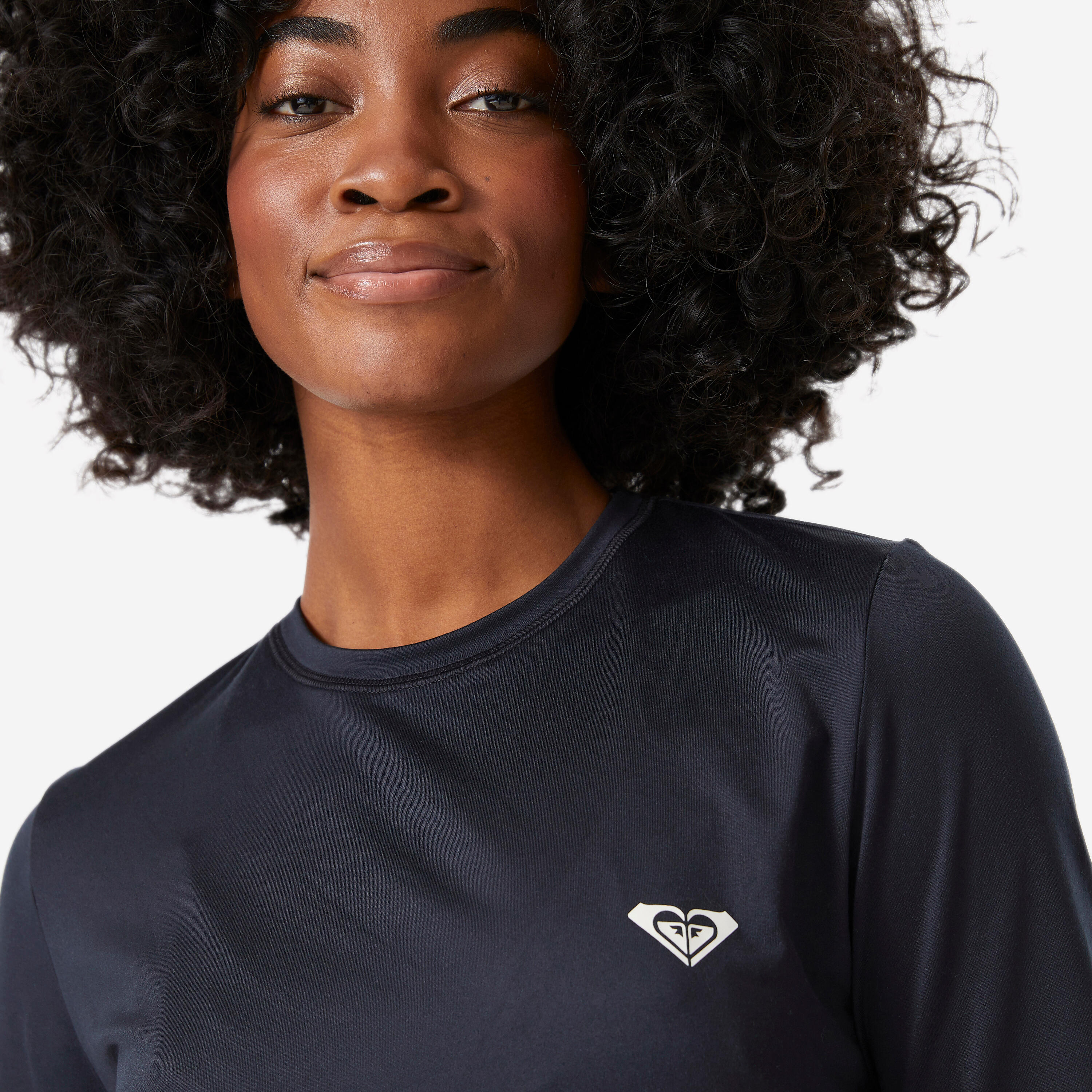 Tee shirt anti uv surf femme, noir 6/6