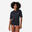 Tricou anti-UV surf Negru Damă