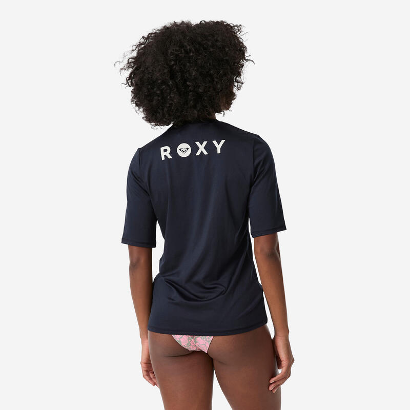 Tricou anti-UV surf Negru Damă