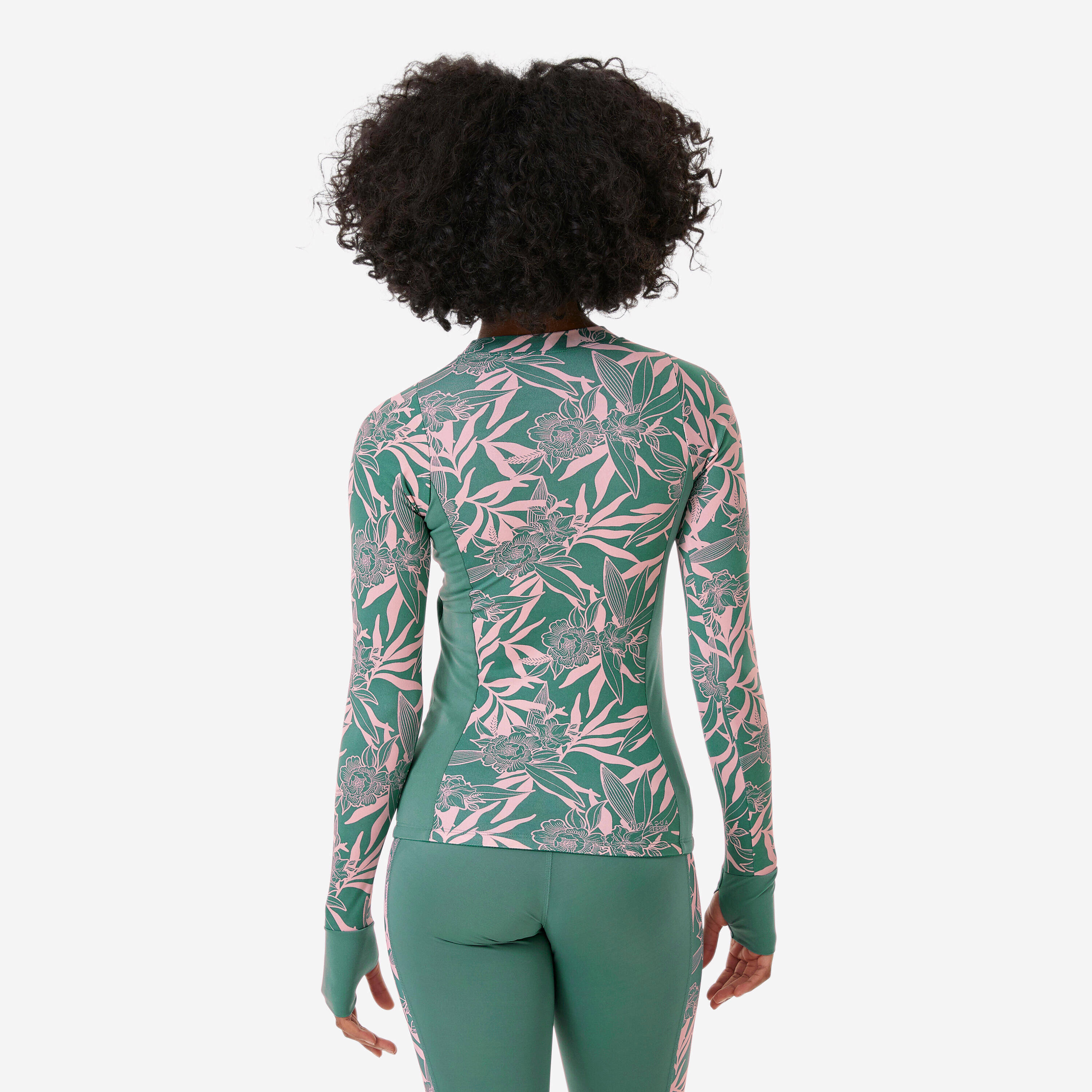 Women’s swimming top una printed khaki -  4