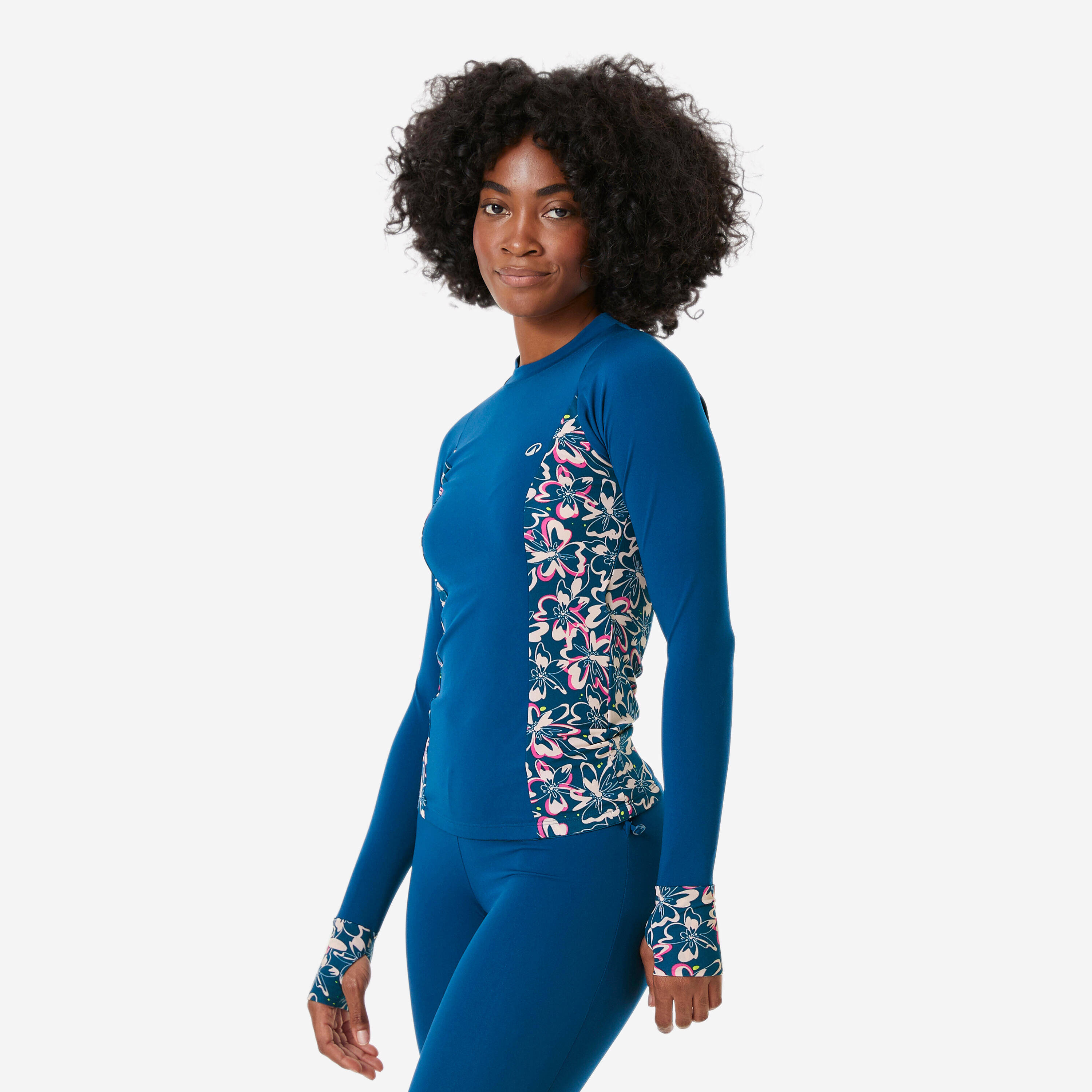 Women’s swimming top una printed blue -  5