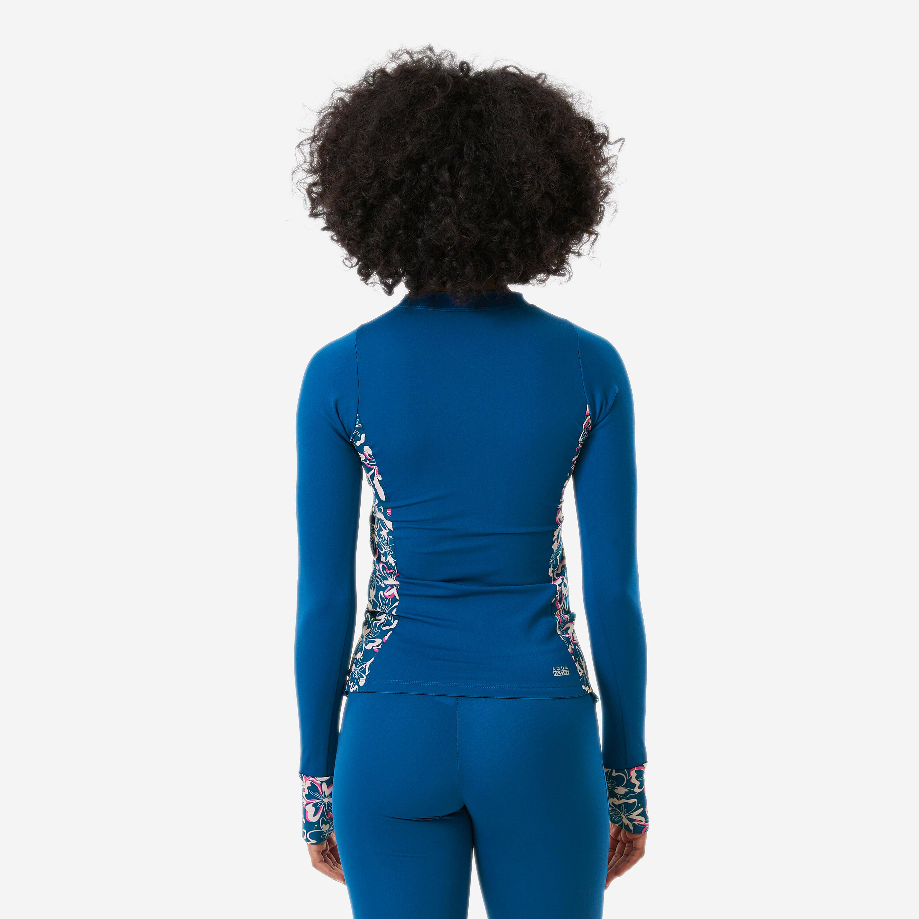 Women’s swimming top una printed blue -  4