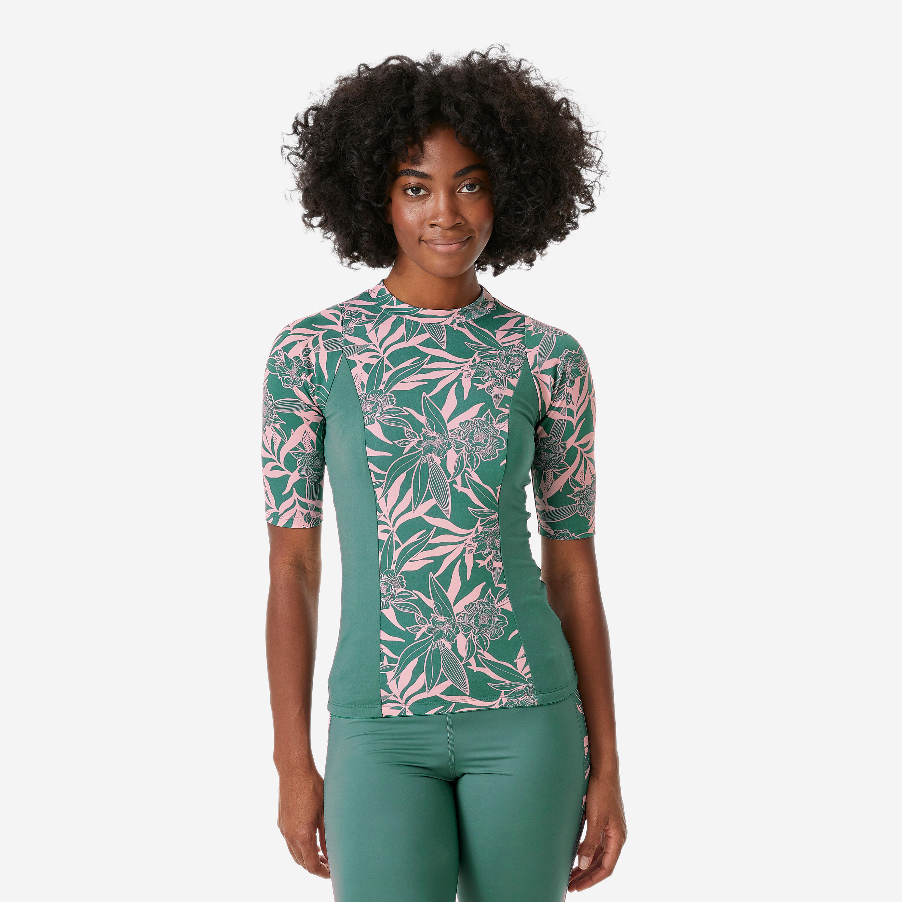 Women’s swimming top Una khaki