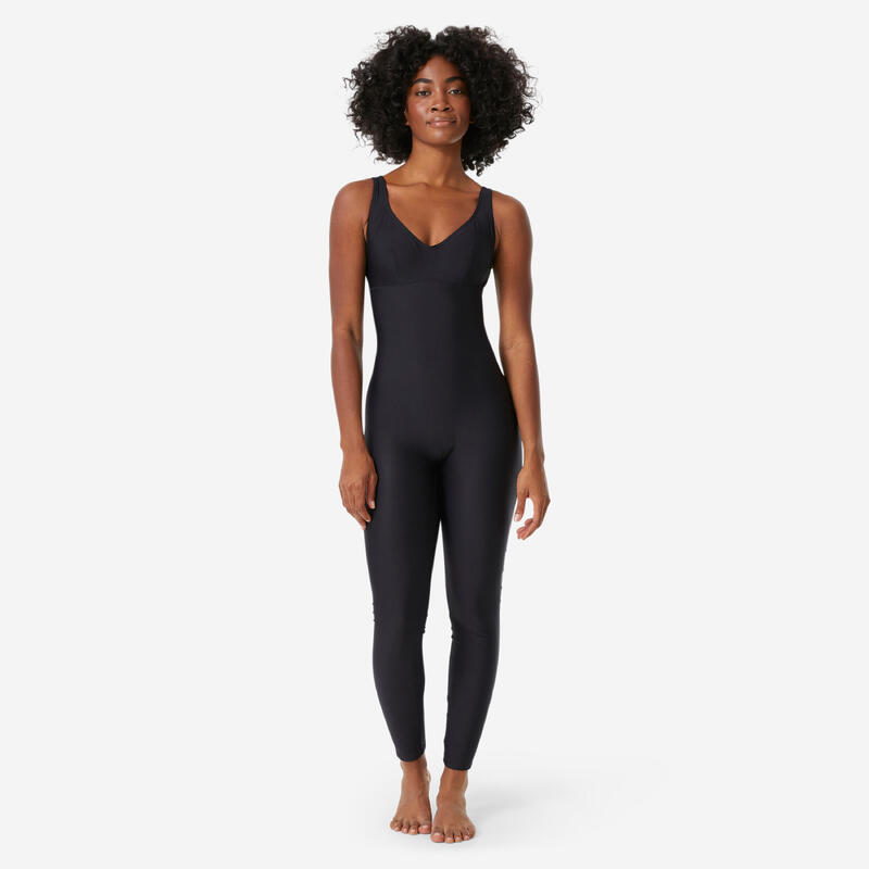 Kadın Kapalı Sırt Uzun Kollu Burkini Mayo - Mavi - DANA 500