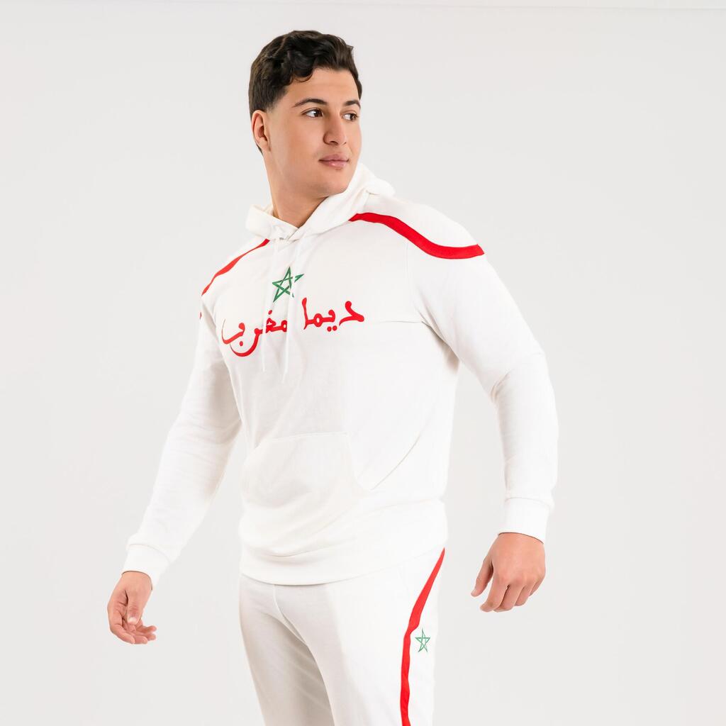 sweat à capuche CAN BLANC