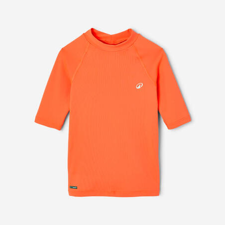 Футболка сонцезахисна дитяча 100 коралова