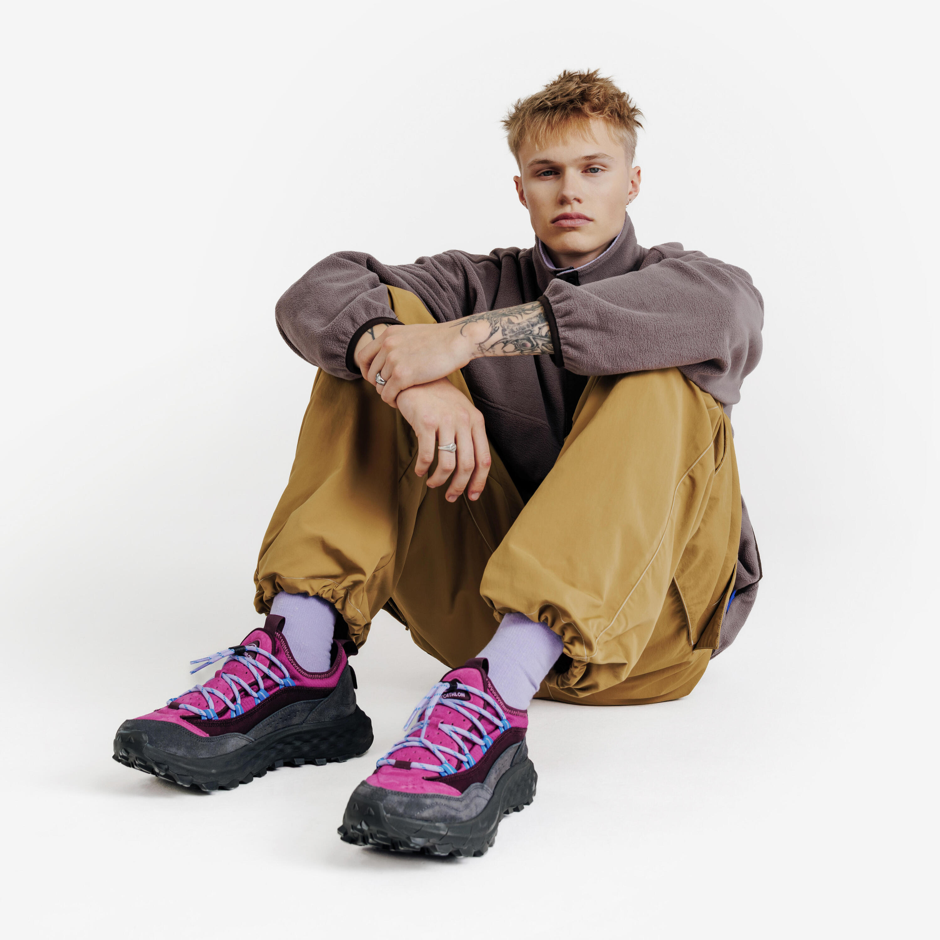 Uniseks sneakers MTC X Vertigo 76 leer paars 9/11