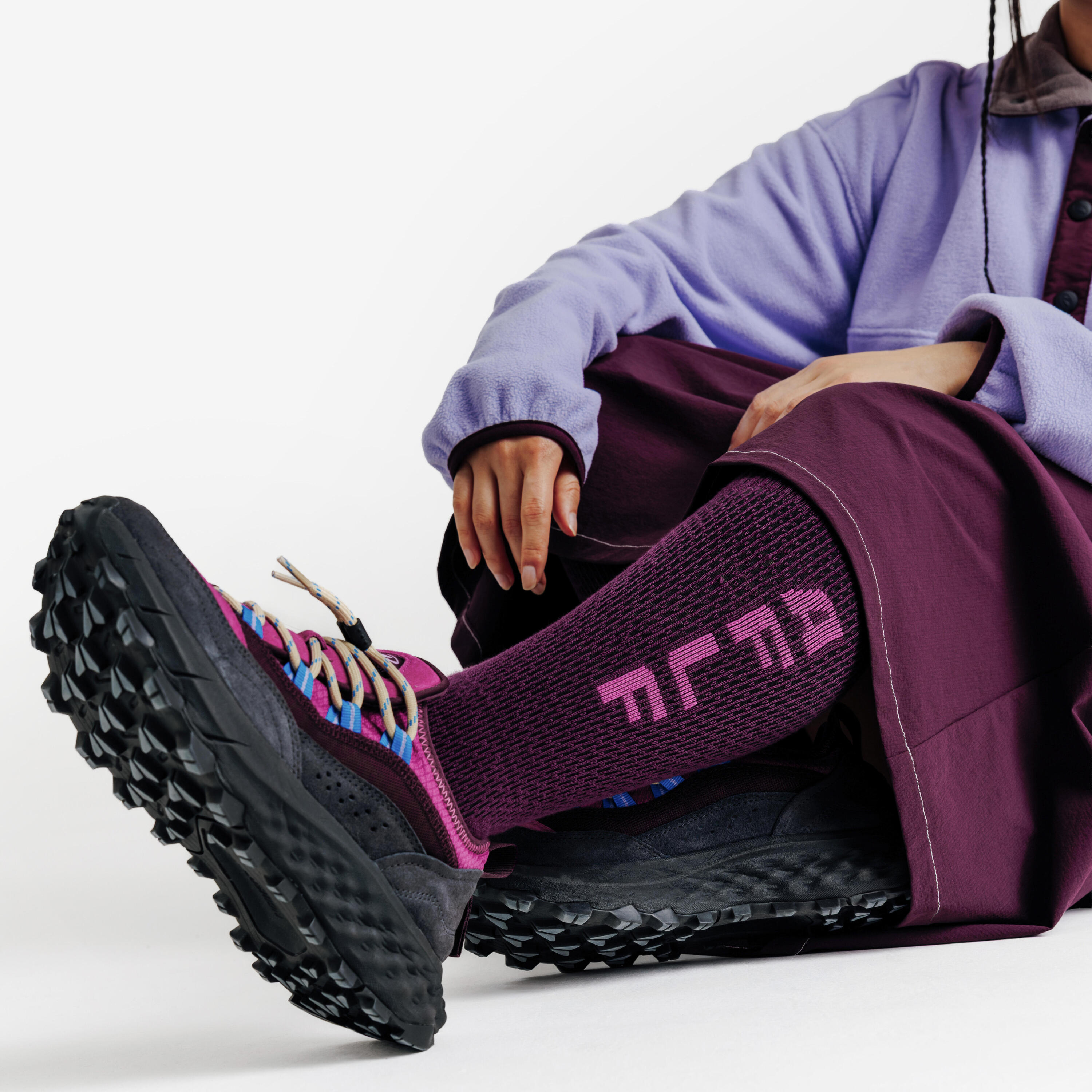 Chaussettes Vertigo 76, Violet et Mauve 5/7