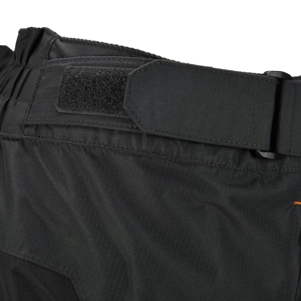 Regenhose Bergwandern MH500 wasserdicht Herren schwarz