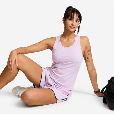 Fitness-tanktop dames y-rug lila