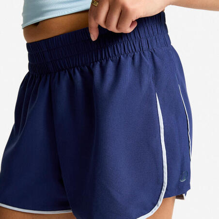 Шорти спортивні жіночі вкорочені темно-сині