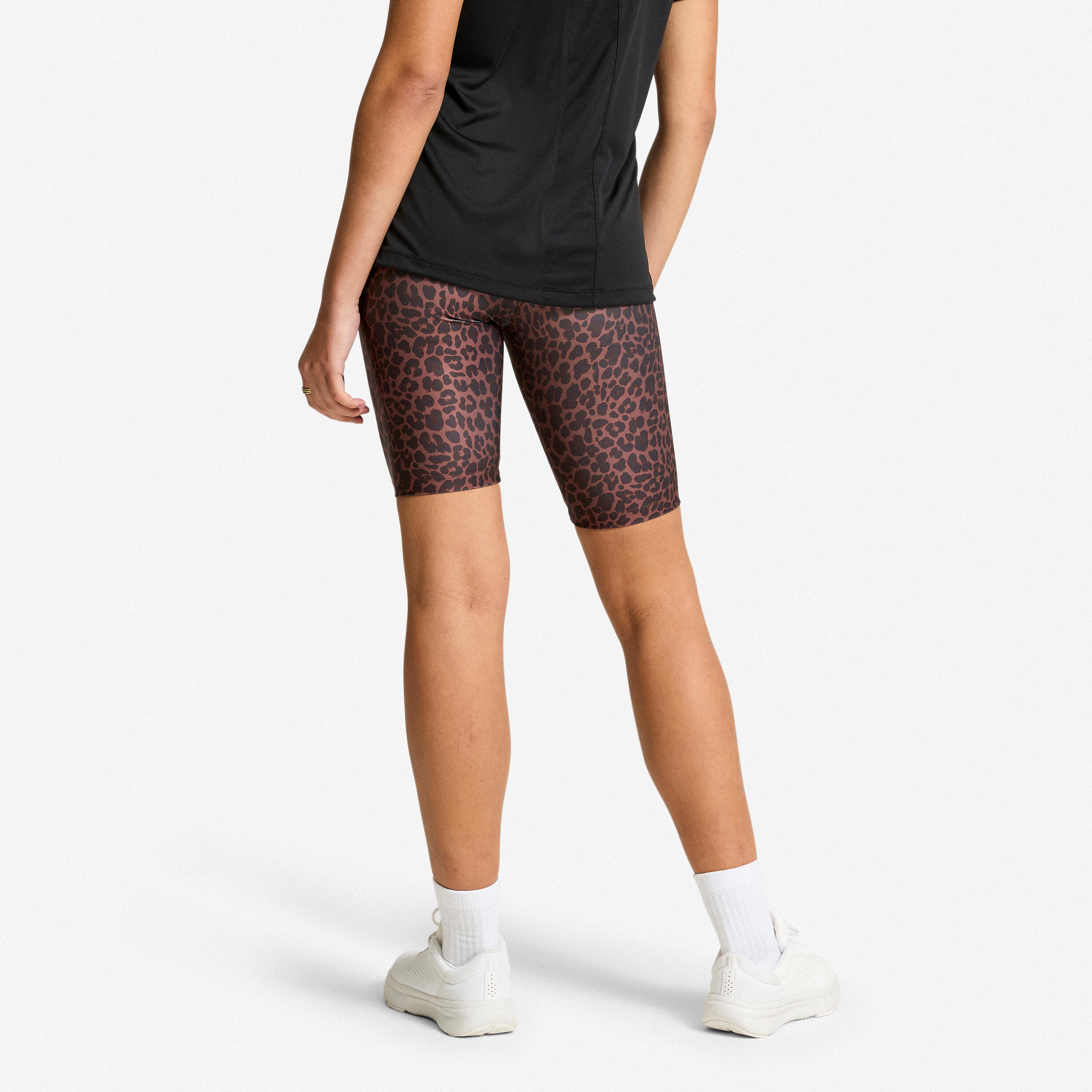 Cycliste de fitness extensible femme, marron 2/4