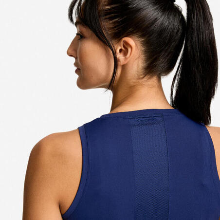 Майка спортивна жіноча прямого крою темно-синя